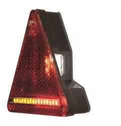 Feux arrières à Leds pour petites remorques - 12/24 Volts - L 163 x H 144 x Ep 60 mm