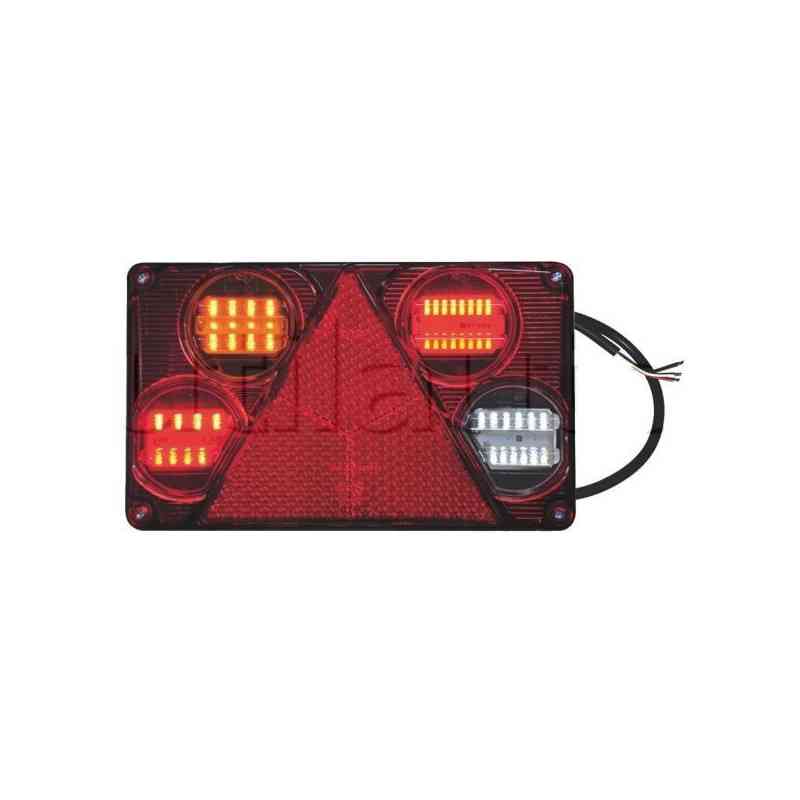 Feu arrière compact Full Leds pour remorques - 9/36 Volts - 232 x 142 x 59 mm - IP68 gauche