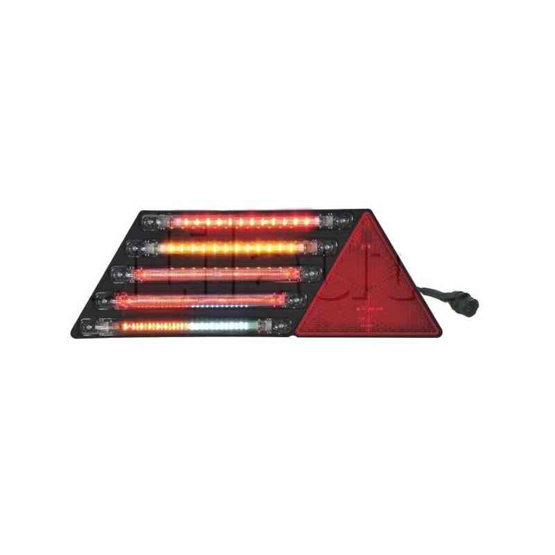 Feu arrière à Leds pour remorques - 12 ou 24 Volts - 414 x 146 x 55 mm - IP68 gauche