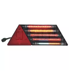 Feu arrière à Leds pour remorques - 12 ou 24 Volts - 414 x 146 x 55 mm - IP68 droit