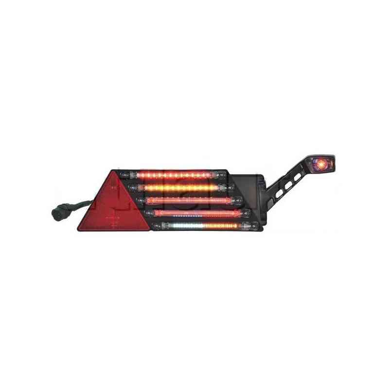 Feu arrière à Leds pour remorques - 24 Volts - 598 x 179 x 55 mm - IP68 droit Feu arrière à Leds pour remorques - 24 Volts - 598 x 179 x 55 mm - IP68 droit