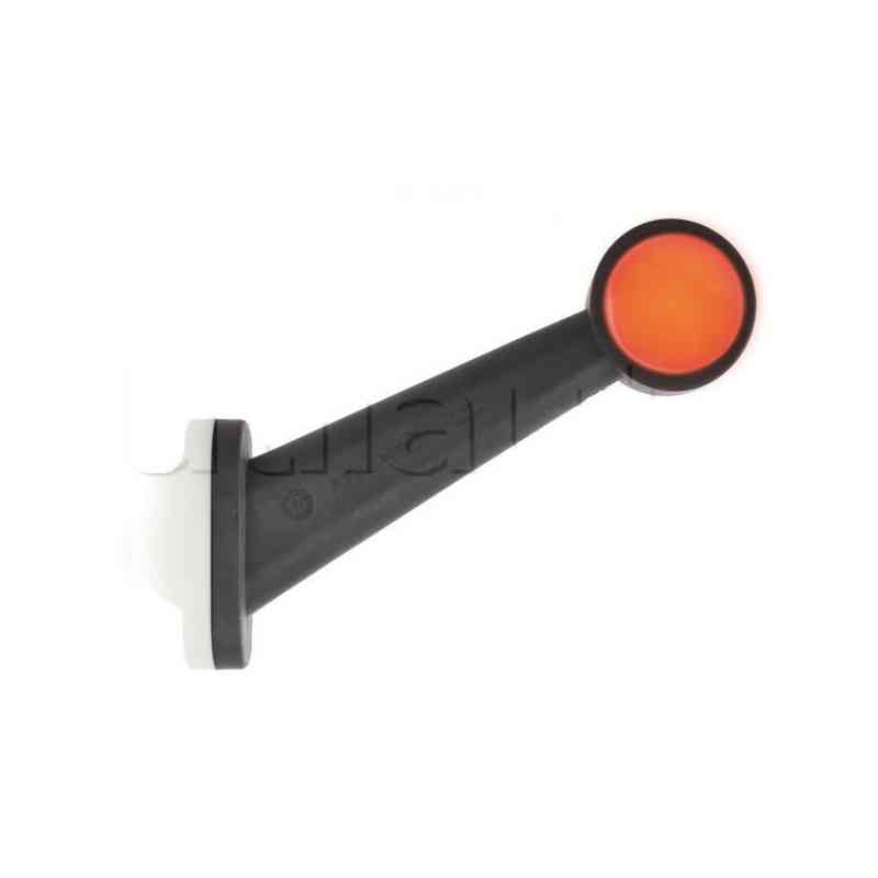 Feu de gabarit bicolore inclinaison 60° support caoutchouc - 12/24 Volts - IP68