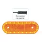 Feu latéral orange à Leds à plaquer - 114 x 40 x 25 mm - 12/24 Volts - IP68