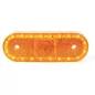 Feu latéral orange à Leds à plaquer - 114 x 40 x 25 mm - 12/24 Volts - IP68