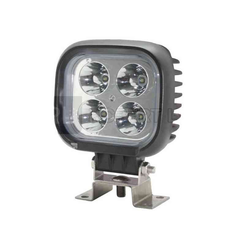 Phare de travail rectangle 4 Leds type CREE - 10/30 volts - L 123 x H 146 x Ep 81 mm - IP68 Phare de travail rectangle 4 Leds type CREE - 10/30 volts - L 123 x H 146 x Ep 81 mm - IP68