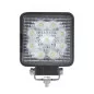 Phare de travail carré 9 leds - 10/30 Volts - L 110 x H 128 x Ep 55 mm - IP67