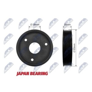 Poulie De Pompe De Direction Assistée RENAULT CLIO II 1.9D - 6001547643, 7700875328