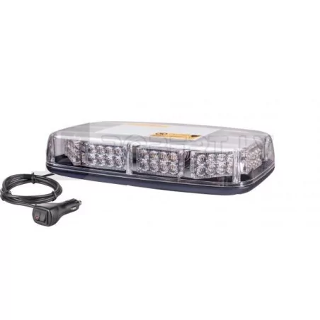 Rampe lumineuse effet flash magnétique 80 Leds - L 275 x l 160 x H 50 mm - IP56