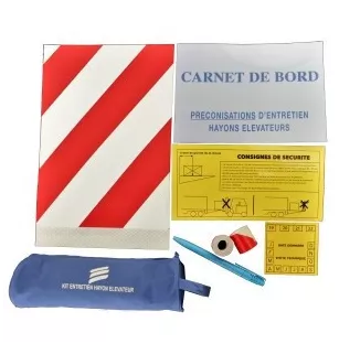 KIT ENTRETIEN HAYON AVEC DRAPEAUX BLANC ET ROUGE
