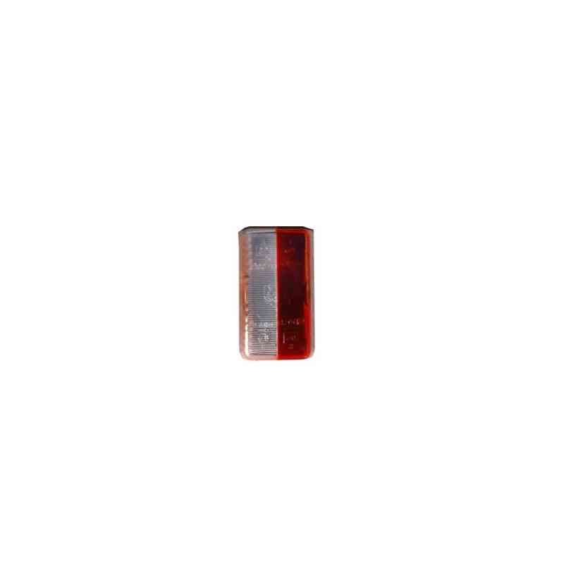 CABOCHON POUR FEU D'EMCOMBREMENT "ML" ROUGE/BLANC E1333 CABOCHON POUR FEU D'EMCOMBREMENT "ML" ROUGE/BLANC E1333