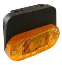 FEU DE POSITION TYPE "J" LATERAL ORANGE-LED 24V+SUPPORT H-110MMx45MM