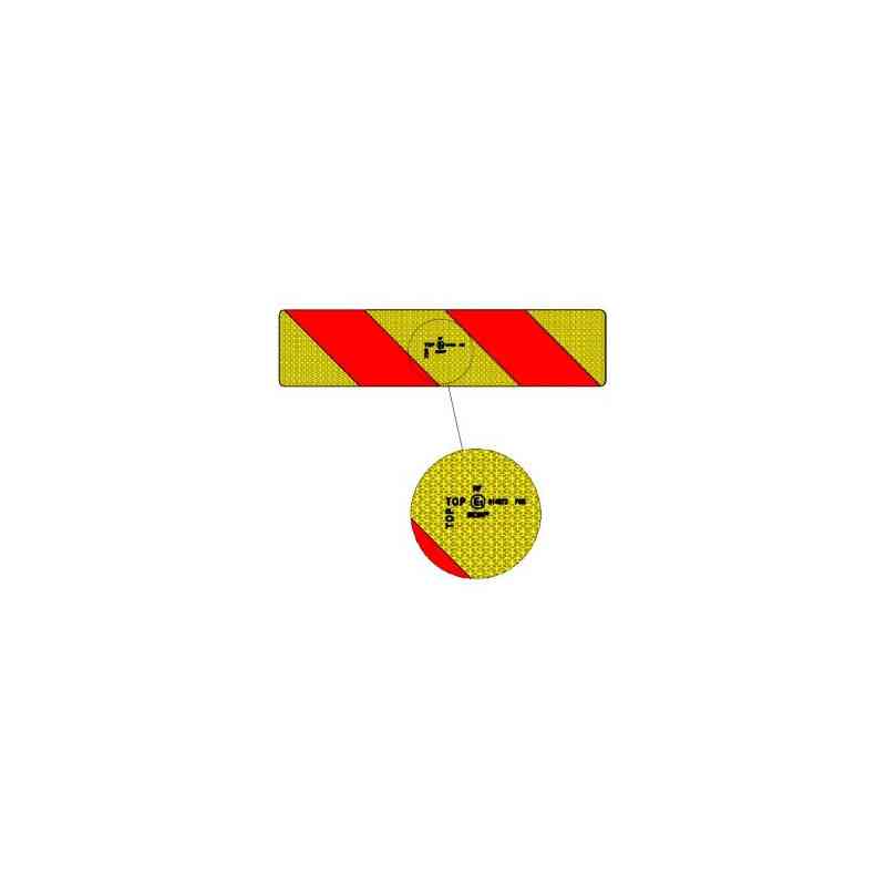 PLAQUES ALU IDENTIFICATION PORTEURS 565x140x0.8MM-1D+1G-ECE 7001 PLAQUES ALU IDENTIFICATION PORTEURS 565x140x0.8MM-1D+1G-ECE 7001