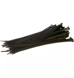 COLLIERS POLYAMIDE 6/6 NOIR LARG:4.8MM/LONG:390MM (SACHET DE 100P)