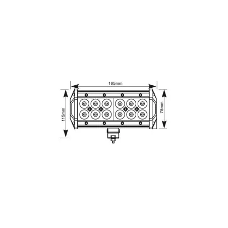 Panneau de barre à LED de 167 mm, inondation 36W LB0032F