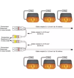 kit électrique 24 Volts pour DAF type LF ou CF