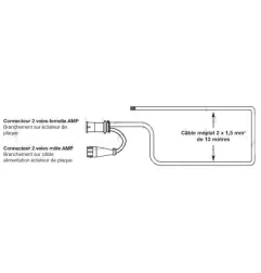 Faisceau principal seul pour Renault Maxity ou Nissan Cabstar - 12 Volts