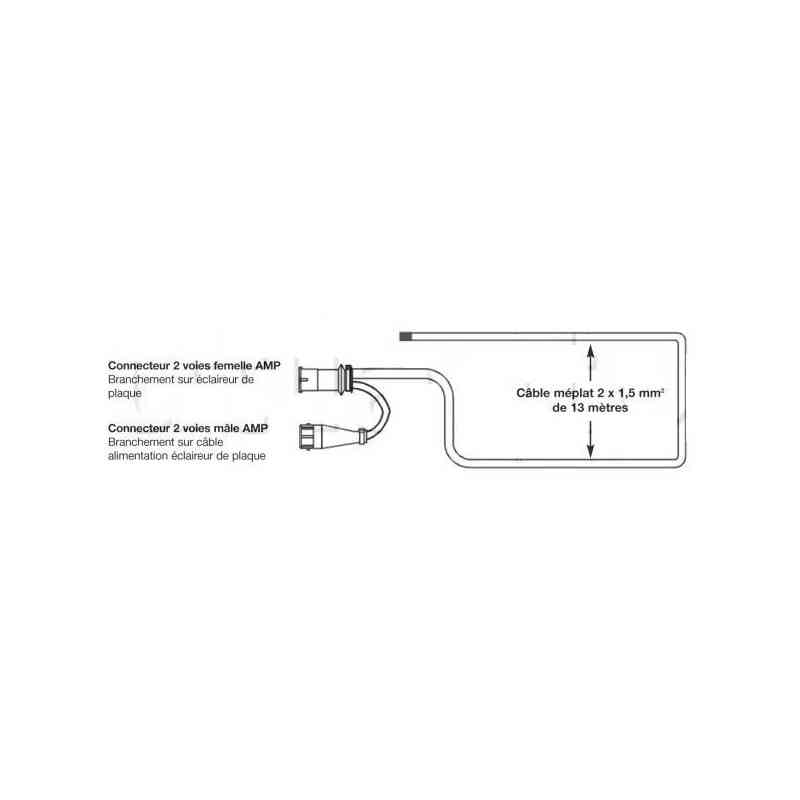 Faisceau principal seul pour Renault Maxity ou Nissan Cabstar - 12 Volts Faisceau principal seul pour Renault Maxity ou Nissan Cabstar - 12 Volts