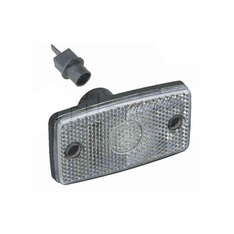 Feu de position avant avec catadioptre - 80,6 x 44,6 x 9 mm - 12/24 Volts Feu de position avant avec catadioptre - 80,6 x 44,6 x 9 mm - 12/24 Volts