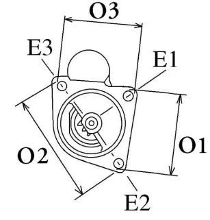 12 Volt Starter, Bosch 0001211242, Valeo 101187, Iskra 11.130.102, Fiat 4145430