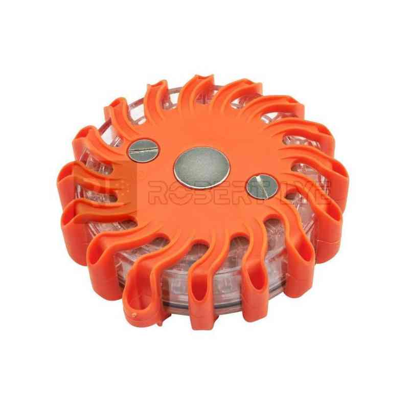 Balise de signalisation magnétique à LEDs orange - IP67 Balise de signalisation magnétique à LEDs orange - IP67
