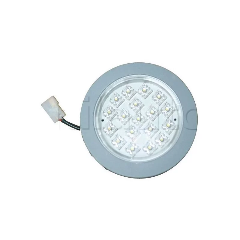 Plafonnier 18 Leds - A encastrer - ø 75 mm X Epaisseur 27,8 mm 24 VOLTS