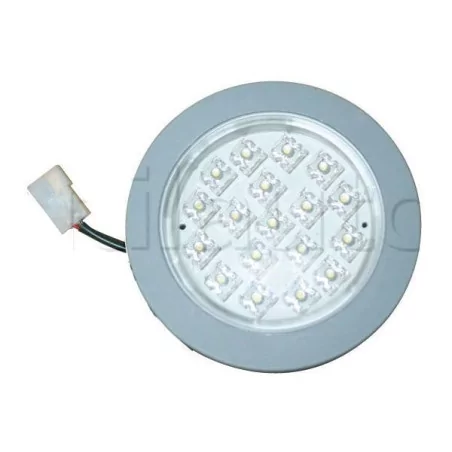 Plafonnier 18 Leds - A encastrer - ø 75 mm X Epaisseur 27,8 mm 24 VOLTS