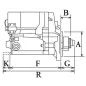 Démarreur 12V 1.4Kw 9dents, Denso 128000-2130, 128000-2131, 228000-1050, 228000-1052, Kubota 16661-63011, 16661-63013