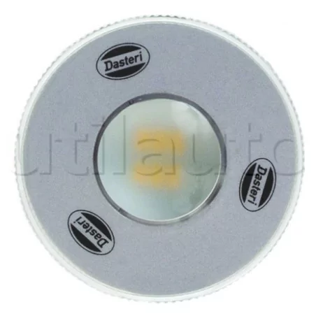 Plafonnier 1 Led - A encastrer - 12 ou 24 Volts - ø 70 mm ROND LED 24V