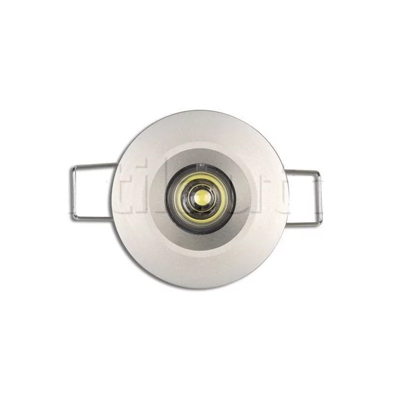 Plafonnier 1 Led - A encastrer - 9/33 Volts - ø 50 mm 9/33V ROND 1 LED