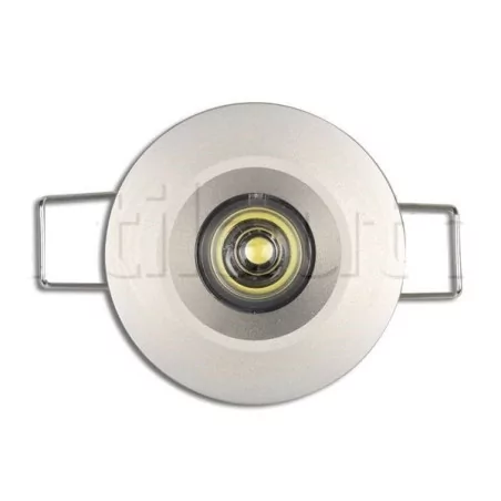 Plafonnier 1 Led - A encastrer - 9/33 Volts - ø 50 mm 9/33V ROND 1 LED