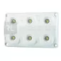 Plafonnier 6 Leds - A poser - 12/24 Volts - L 120 x l 75 x Ep 16 mm - IP65