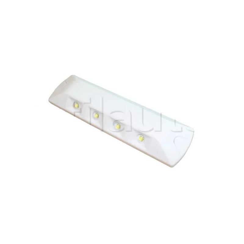 Plafonnier d'angle 4 Leds - A poser - 10/32 Volts - L 183 x l 50 x Ep 20 mm - IP67 10/32V