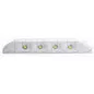 Plafonnier d'angle 4 Leds - A poser - 10/32 Volts - L 183 x l 50 x Ep 20 mm - IP67 10/32V