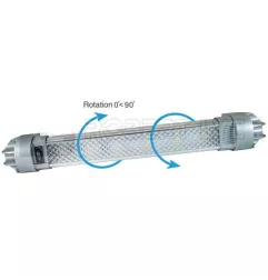 Plafonnier orientable à Leds type réglette avec interrupteur - A poser 660 Lumens