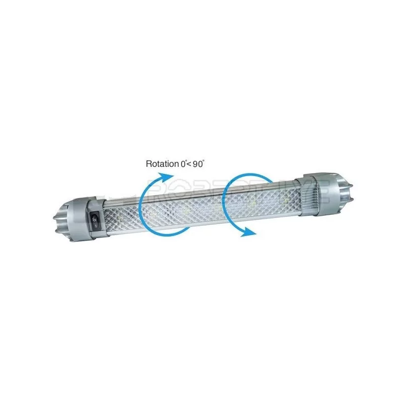 Plafonnier orientable à Leds type réglette avec interrupteur - A poser 1980 Lumens