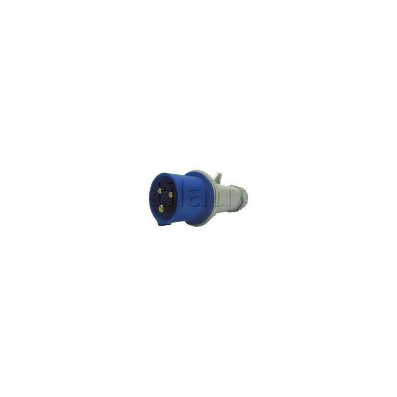 Connecteurs extérieurs pour raccordement 220 Volts - Norme CEE 17 - 16 Ampères 3 POLES MALES 16A 230V