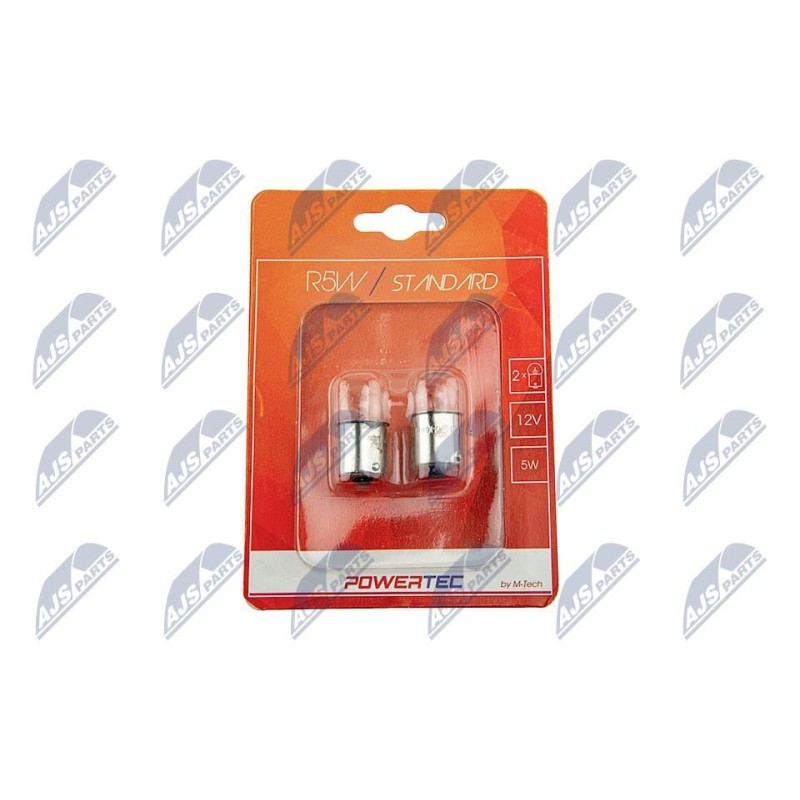 Ampoule R5w Blister Ampoule R5W 12 V 5 W - Culot BA15S - 1 987 302 204, 8GA 002 071-121, LLB207