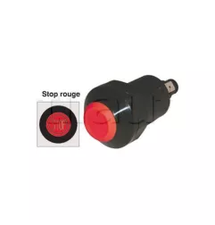 Interrupteur / Contacteur à bouton poussoir - Haute performance STOP 12V
