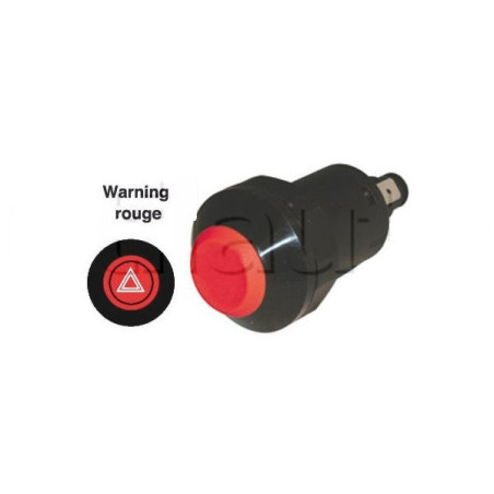 Interrupteur / Contacteur à bouton poussoir - Haute performance WARNING 12V