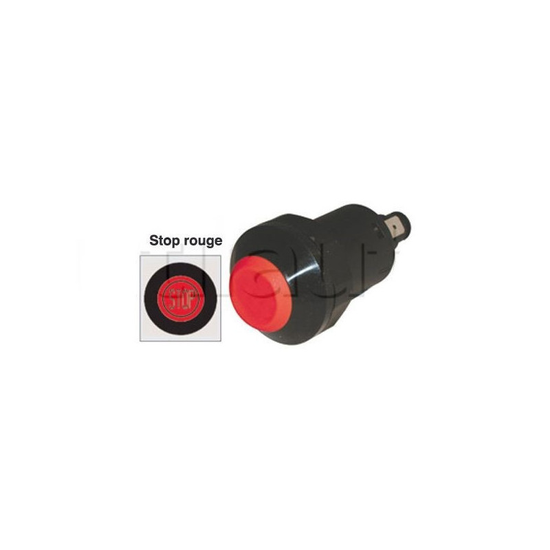 Interrupteur / Contacteur à bouton poussoir - Haute performance STOP 24V