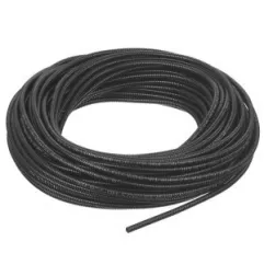 GAINE ANNELEE NOIRE AU M. POLYAMIDE 6-ADR- 6.7MM/10MM-COURONNE DE 50M