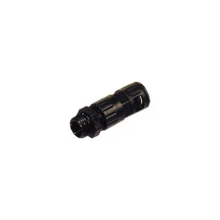 RACCORD DROIT MALE-NU+P.E.-GAINE 21.2MM-FILETAGE PG13.5-NOIR-ADR.-