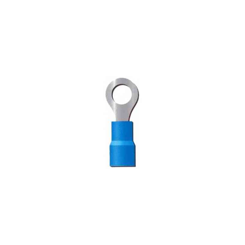 COSSE PRE ISOLEE BLEUE A OEIL VIS M10-CABLE 2.5MM2-VENDU PAR 100 COSSE PRE ISOLEE BLEUE A OEIL VIS M10-CABLE 2.5MM2-VENDU PAR 100