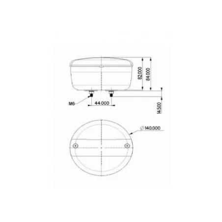 Feu de stop LED AVIA 24V L0999