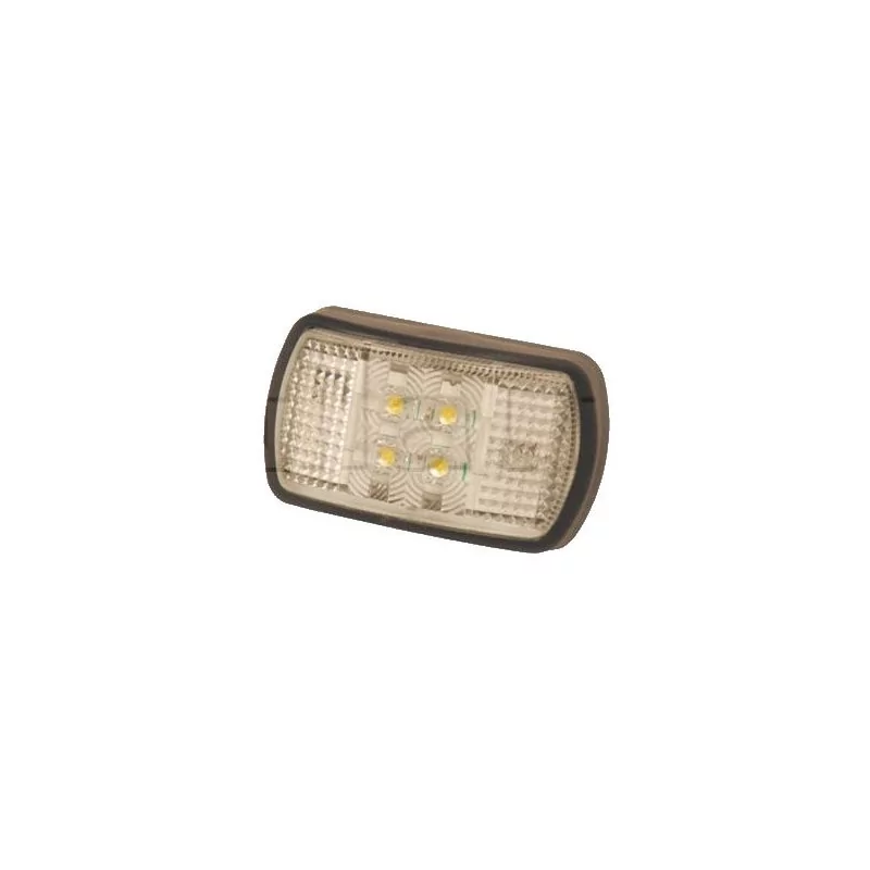 Feu de position avant 4 Leds - 63 x 44 x 23 mm - 12/24 Volts