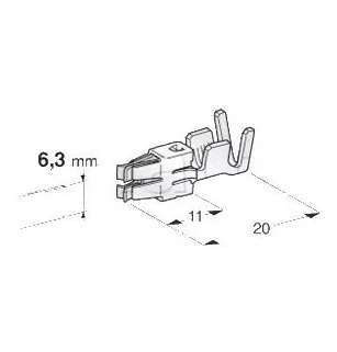 Terminal para cable de 2,5 a 4,0 mm2