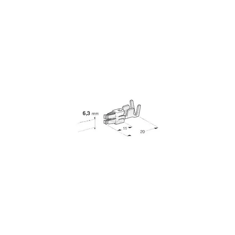 Terminal para cable de 2,5 a 4,0 mm2 Terminal para cable de 2,5 a 4,0 mm2