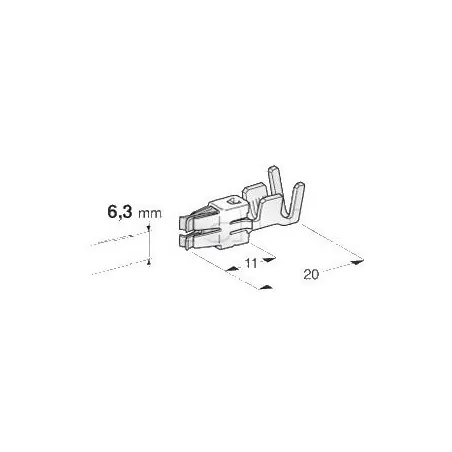 Cosse pour câble 2.5 à 4.0 mm2