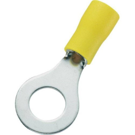 Cosse à oeil jaune diamètre 5 pour câble 2.5 à 6 mm2