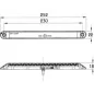 Feu clignotant défilant arrière (séquentiel) ADR à Leds - 252 x 22 x 18 mm - IP67